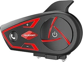 Resim Motosiklet Kaskı BT Kulaklık, Kablosuz Su Geçirmez Eller Serbest Gürültü Önleme BT Kask Kayak ATV Dirt Bike için Mikrofon ile Interkom 