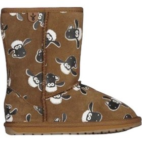 Resim Emu Australia Emu Australia Shaun The Sheep Print Çocuk Bot Kahverengi Cst Kahve 