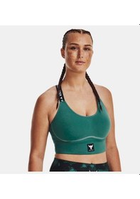 Resim Under Armour Kadın Project Rock Infinity Mid Spor Sütyeni 1373590-722 Siyah 