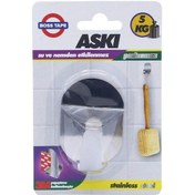 Resim Boss Tape 3M Paslanmaz Inox Büyük Boy Askı Tekli 5 Kg Taşır İnox 
