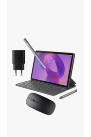 Resim LENOVO IdeaTab 8GB 128GB 11" 2.5K 500nits Tablet+Klavye+Kalem+BAŞLIK+Mouse+KIRILMAZ CAM ZAFR0284TR 