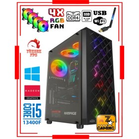 Resim Zeiron Ares ZX10 Intel Core I5-13400F 16GB Ddr4 Ram 1tb M.2 Nvme SSD 8gb 256BIT RX580 Oyuncu Masaüstü Bilgisayar 