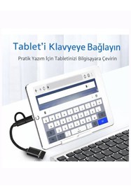 Resim Coverzone USB OTG Adaptör USB to USB-C Micro USB Dönüştürücü Flash Disk Klavye Mouse | TD-C3301 