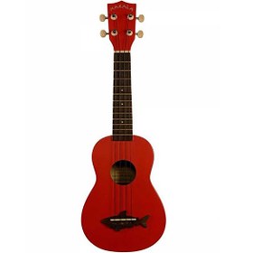 Resim Kala Makala Shark Soprano Kırmızı Ukulele 