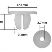Resim Im Global Kapı Panel Vida Klipsi 4x9,2x8,8mm 11x17mm 90189-06006 Toyota Subaru 94019-fa050 Adet Seçiniz / 20 Adet 