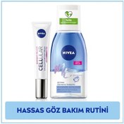Resim Nivea Çift Etkili Göz Makyaj Temizleyici 125 ML + Cellular Dolgunlaştırıcı Göz Bakım Kremi 15 ML 
