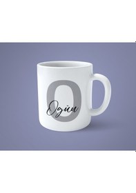 Resim Kişiye Özel O Harfi İsimli Baskılı Kupa Bardak 