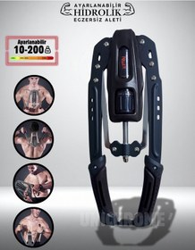 Resim Twister Kol Omuz Gögüs Egzersiz Aleti 10-200 Kg Ayarlanabilir Siyah Fitness Ekipmanı Siyah 