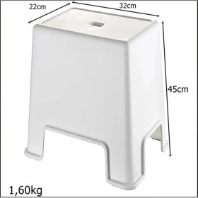 Resim Ethab Ticaret Büyük Boy Banyo Taburesi ROYALEKS-129 
