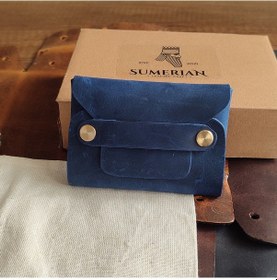Resim Sumerian Leather Craft Minimalist Deri Kartlık 