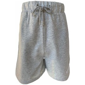 Resim Asos Unisex Cepli Gri Dokuma Şort Gri 