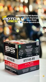 Resim Kymco Ak 550 Uyumlu Bs Battery Btz14s Motosiklet Aküsü 