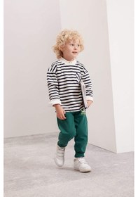 Resim Defacto Erkek Bebek Beli Paçası Lastikli Baskılı Eşofman Altı D2597A524AUGN671 Yeşil 