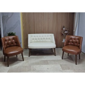 Resim Azra Aksesuar Deri Çay Seti Koltuk Takımı Oturma Grubu Cafe Mobilya Ofis-büro Mobilya Balkon Mobilya 