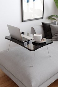 Resim Genel Markalar Taşınabilir Katlanır Yatak Koltuk Üstü Hasta Servis Masası Laptop Bilgisayar Çalışma Sehpası 