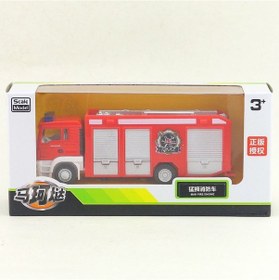 Resim Man-itfaiye Aracı, 1:64 Alaşımlı Oyuncak Kamyon Modeli, Mühendislik Aracı Çok Renkli 