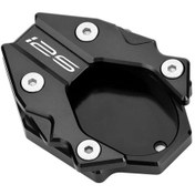 Resim Dashanshop Z125 2018-2024 Motorcycle Kickstand Pad Siyah Yumuşak Zemin Destek Aksesuarı 