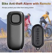 Resim Xuweiwei Siyah 113db Menzil 50m Elektrikli Bisiklet Motosiklet Golf Arabası İçin Uzaktan Kumandalı Hırsızlık Alarmı 