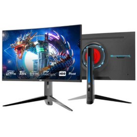 Resim DRAGOS Vısıon V27240 27 Inç 1ms 240hz Dp Hdmi Fhd Curved Pivot Hoparlörlü Pro Gaming Monitor 