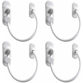 Resim Çelik Halatlı Kilit Pvc Pencere Emniyet Çocuk Güvenlik Kilidi 4a N11.1644 