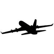 Resim Yolcu Uçağı Oto Motor Laptop Duvar Folyo Sticker Tip 5 20x6 Cm 
