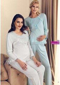 Resim Artış Collection Artış 924 Hamile Lohusa Kadın Pijama Takım Krem 