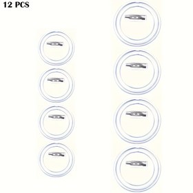 Resim 12 adet DIY El Sanatları Badji Kiti ile Pinleme (2.49cm/3.71cm/4.39cm/5.79cm/7.49cm/3.71 cm+5.79 cm) - Dayanıklı Akrilik, Şeffaf Tasarım, Dikiş Projeleri, DIY El Sanatları için İdeal | Şeffaf Tasarım | Dayanıklı Akrilik 