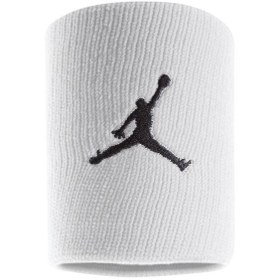 Resim Jordan NBA Jumpman Unisex Beyaz Antrenman Bileklik J.KN.01.101.OS 