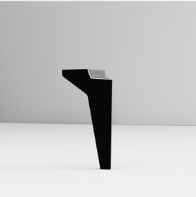 Resim Elegance 19 Cm Sehpa,tv Ünitesi Mobilya Ayağı 5 Adet Siyah-gümüş 