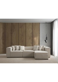 Resim 4 Modül Modüler L Köşe Koltuk Takımı Siyah 