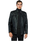 Resim Basics&more Erkek Cepli Kapitoneli Deri Ceket - Ronaldo 001 