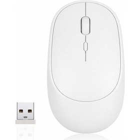 Resim By Nevser Beyaz Renkli Ergonomik Sessiz Kablosuz Mouse Usb Alıcılı, Ofis Ve Oyun İçin Konforlu Bilgisayar Faresi Ms6310 Diğer 