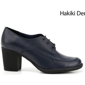Resim Gönderi(R) Gönderi R Kadın Lacivert Antik Bağcıklı Orta Kalın Topuklu Hakiki Deri Oxford Ayakkabı Gdza13424071 Lacivert 
