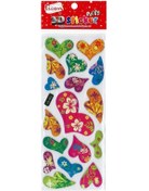 Resim Ticon 3d-14 Kalp Şekilli-2 Puffy Sticker 177565 