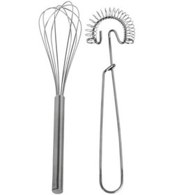 Resim 2 Parça Tel Çırpıcı Seti Paslanmaz Çelik Çırpıcı MeridyenDukkan Pratik Mutfak Gereçleri Gümüş 