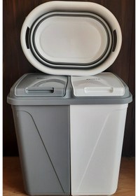 Resim Ahir Ticaret Kirli Çamaşır Sepeti Ve Katlanır Çamaşır Sepeti 2'Li Gri 