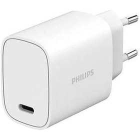 Resim Philips Dlp4329C Beyaz Type-C 20W 3A Duvar Şarj Adaptörü 