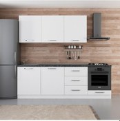 Resim Minar 240 Cm Mutfak Dolabı Beyaz 240-B7 Beyaz 