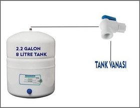 Resim Su Arıtma Cihazları için Antibakteriyel 8Litre Temiz Su Deposu 