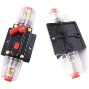 Resim 12V 24V Araba Kamyon Ses Devre Kesici 20A 30A 40A 50A 60A 80A 100A 125A 150A Kendi kendine kurtulabilen Sigorta Tutucu Modifiye Edilmiş Sigorta Adaptörü 