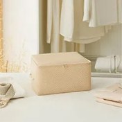 Resim Küçük Boy Bej Balıksırtı Hurç 30 X 22 X 18 Cm Ocean Home Textile