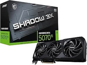 Resim MSI VGA GEFORCE RTX 5070 TI 16G SHADOW 3X OC RTX5070TI 16GB GDRR7 256 B DX12 PCIE 5.0 X16 (3XDP 1XHDMI) 