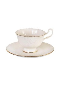 Resim İpek Porselen Kahve Fincan Takımı Yaldızlı Ros-100 62602 