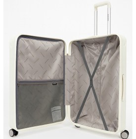 Resim Pierre Cardin Orta Boy %100 Polipropilen Valiz Beyaz 04pc7090 Beyaz 