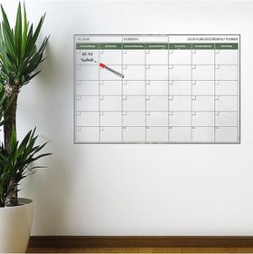 Resim Manyetik Yapışkanlı Bir Aylık Program Planlayıcı Takvim 85X56 - Cm 