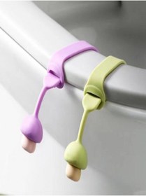 Resim Kitchen Dream 4'lü Set Mantar Tasarımlı Klozet Tutacağı Kaldırma Aparatı (24x2,4 Cm) 