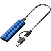 Resim Cbtx M.2 NVME / SATA Sabit Sürücü Muhafazası 10 Gbps Mavi 