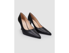 Resim Cabani %100 Hakiki Deri Siyah Kadın Stiletto 
