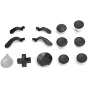 Resim Vkemall Xbox One Elite Series 2 Kumanda İçin Metal+silikon Tuş Takımı - Joystick, Çapraz Tuş, Puller - Durağan, Özel Oyun Deneyimi - Siyah 