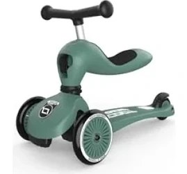 Resim Hakay Oturaklı Çocuk Scooter - Yeşil Renkli ve Dayanıklı Tasarım 